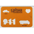 Stock 911 Stencil w/Safety Cutouts - 1 Color